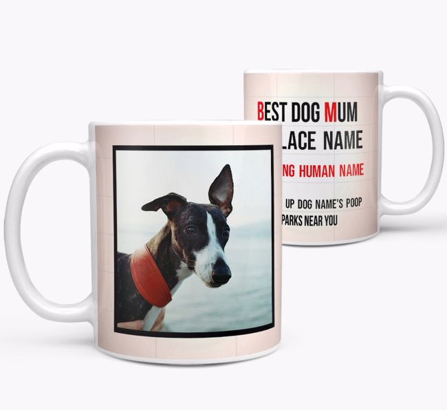 'Best Mum' - Personalised {breedFullName} Photo Upload Mug